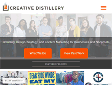 Tablet Screenshot of creativedistillery.com